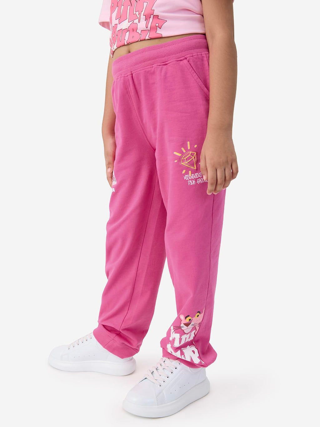 The Souled Store Girls Regular Pants (246771_Pink