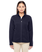 Ladies Bristol Full-Zip Sweater Fleece Jacket - gREY HEATHER - XS(D0102H7NJZX)