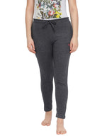 Lyra Solid Women Charcoal Melange Track Pants