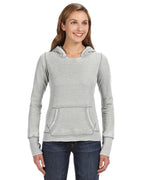 Ladies Zen Pullover Fleece Hooded Sweatshirt - cEMENT - XS(D0102H78T92)