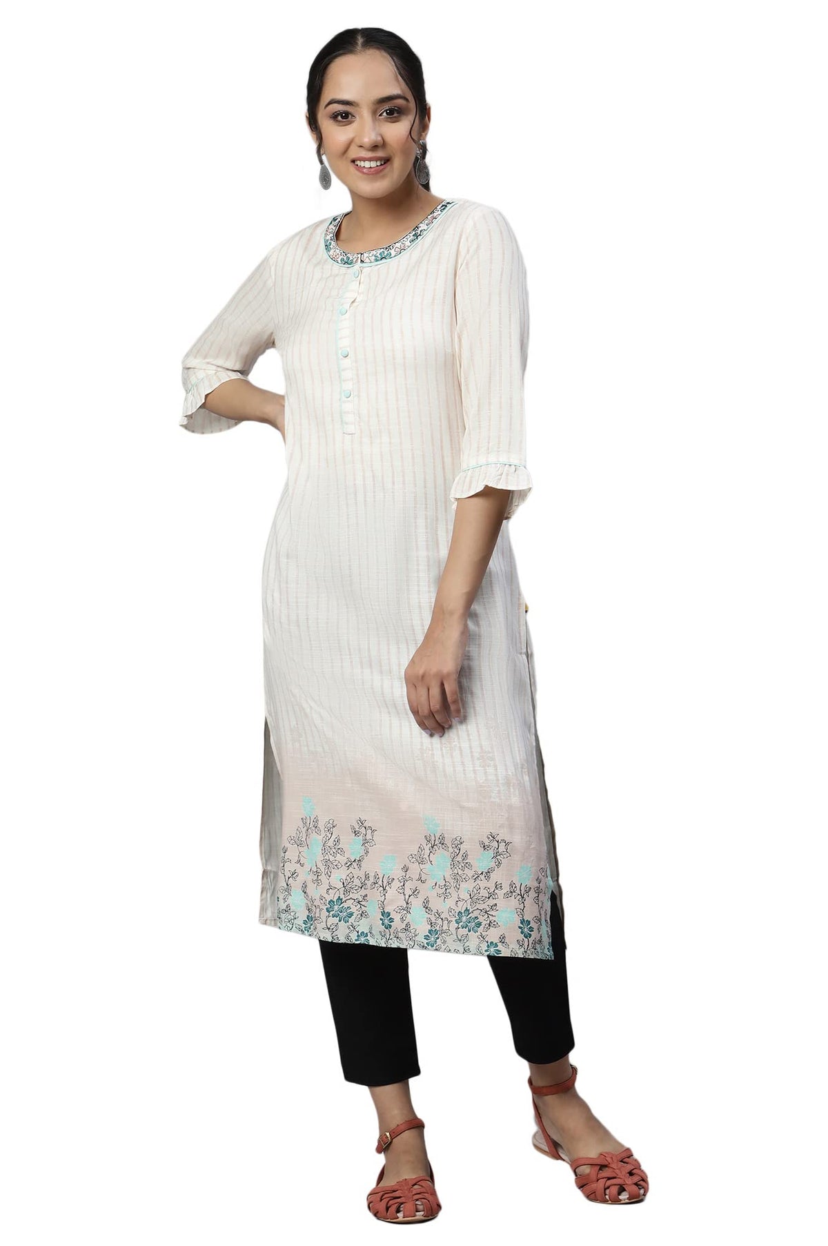 Aurelia Women Pink Mist Rayon Floral Printed Straight Kurta_22AUA13557-506293_M