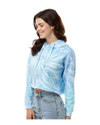 Ladies cropped Hooded Sweatshirt - LAgOON - S(D0102H78YLX)