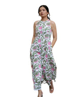 DHRUVI TRENDZ Womens Cotton Floral Regular Fit Kurta Set (DT-K2723&P145_White_2XL)