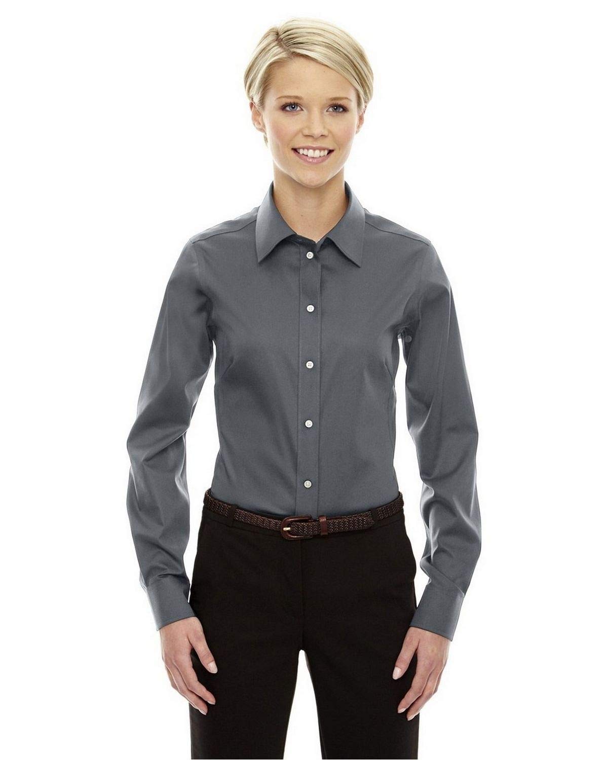 Ladies crown Woven collectionSolid Stretch Twill - BLAcK - XS(D0102H76TEJ)