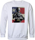 Graphic Crewneck, Not Just Any, White, 2X