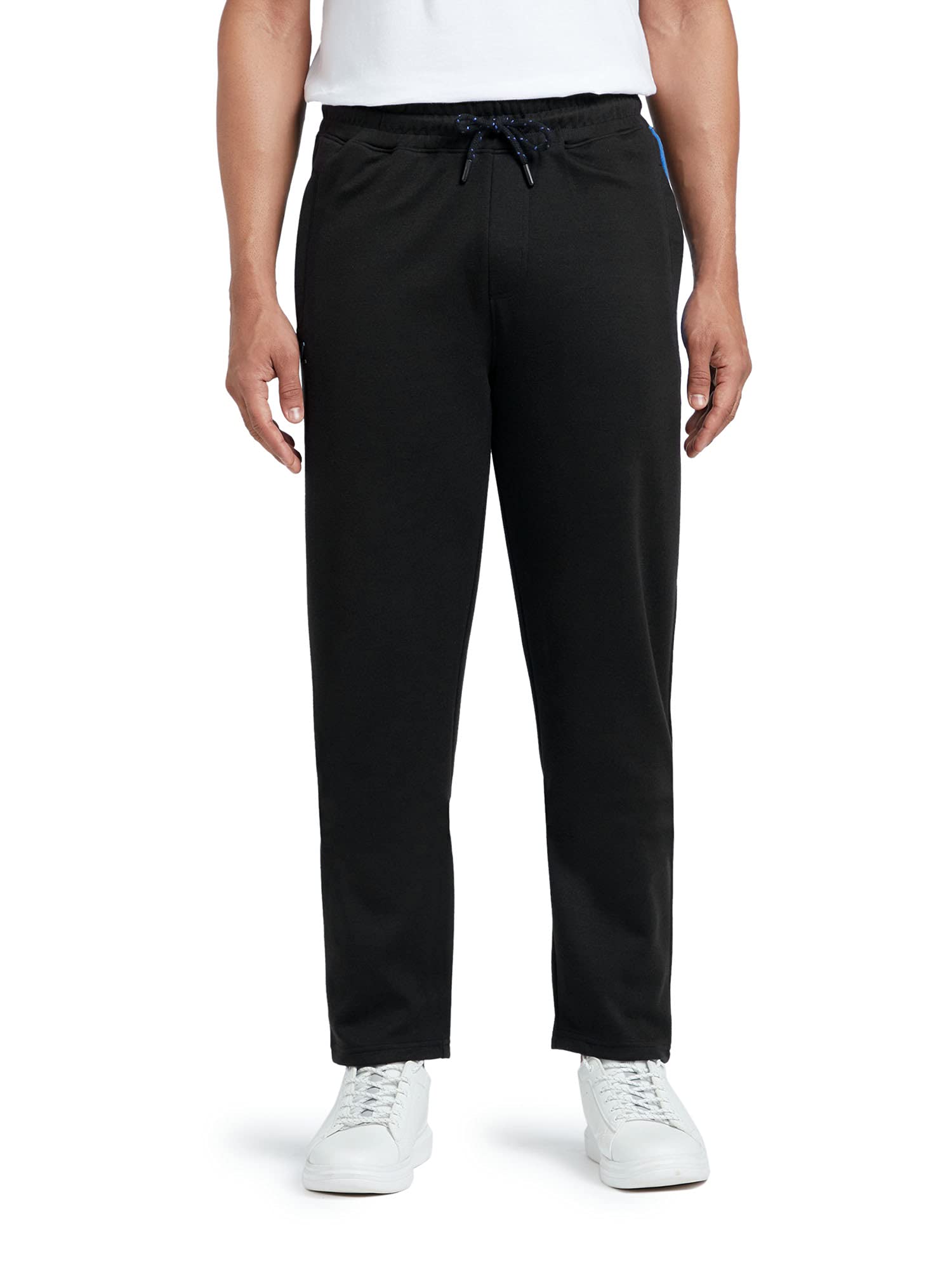 XYXX Athleisure Mens Cotton Track Pants - Relaxed Fit, Ultra Smooth, Sweat Absorbent Code Loungewear with Zippered Pockets, Per