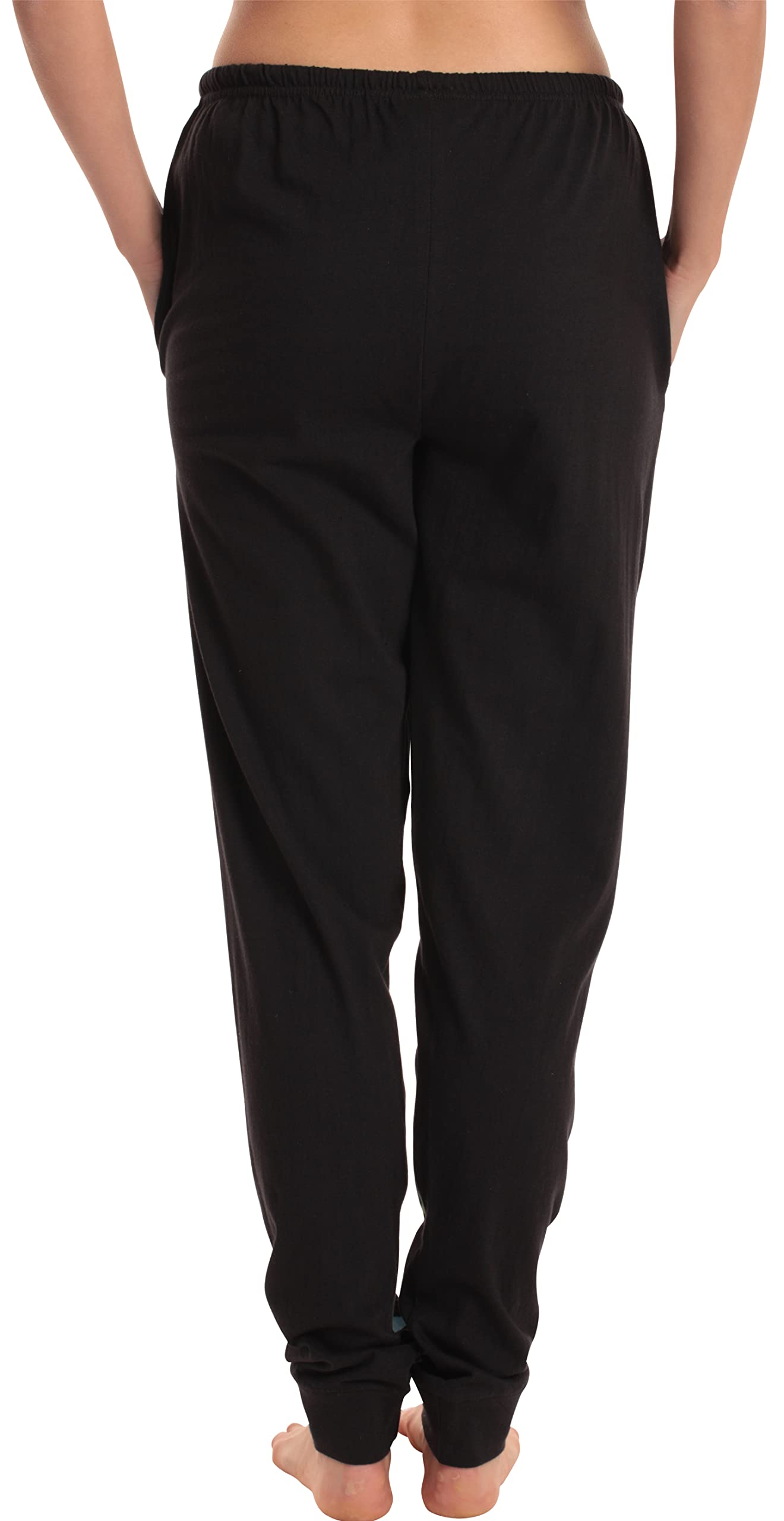 Just Love Ladies Printed Jersey Jogger Pant 6948-489-BLK-M