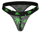 Hazy Dayz Micro Thong - Small/medium - Pot Leaf
