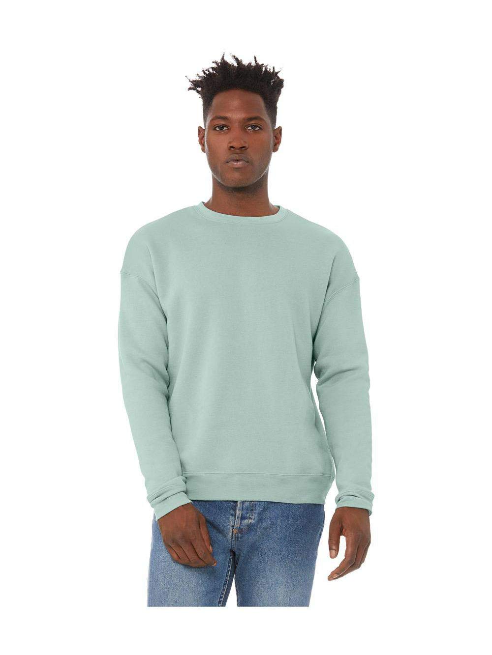 Unisex Drop Shoulder Fleece - WHITE - XS(D0102H7W9UT)