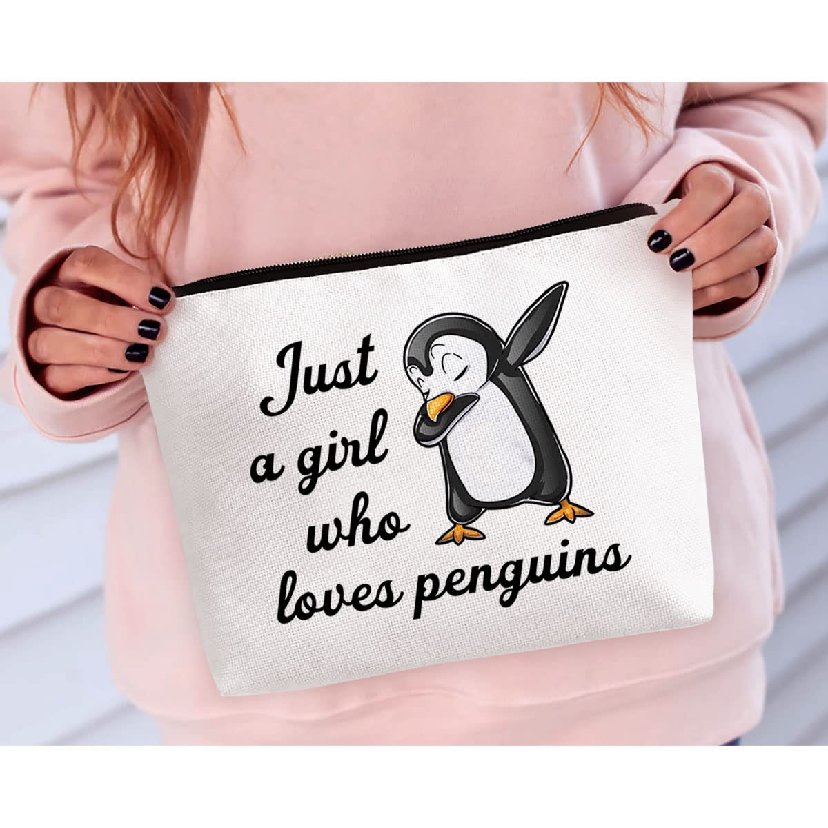 BiuNiuring Penguin Gifts for Penguin Lovers, Penguin Gifts for Women, Gifts for Makeup Lovers, Penguin Element Makeup Bag, Who L