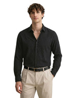 The Indian Garage Co Mens Slim Fit Textured Cutaway Collar Long Sleeves Party Streatchable Shirt