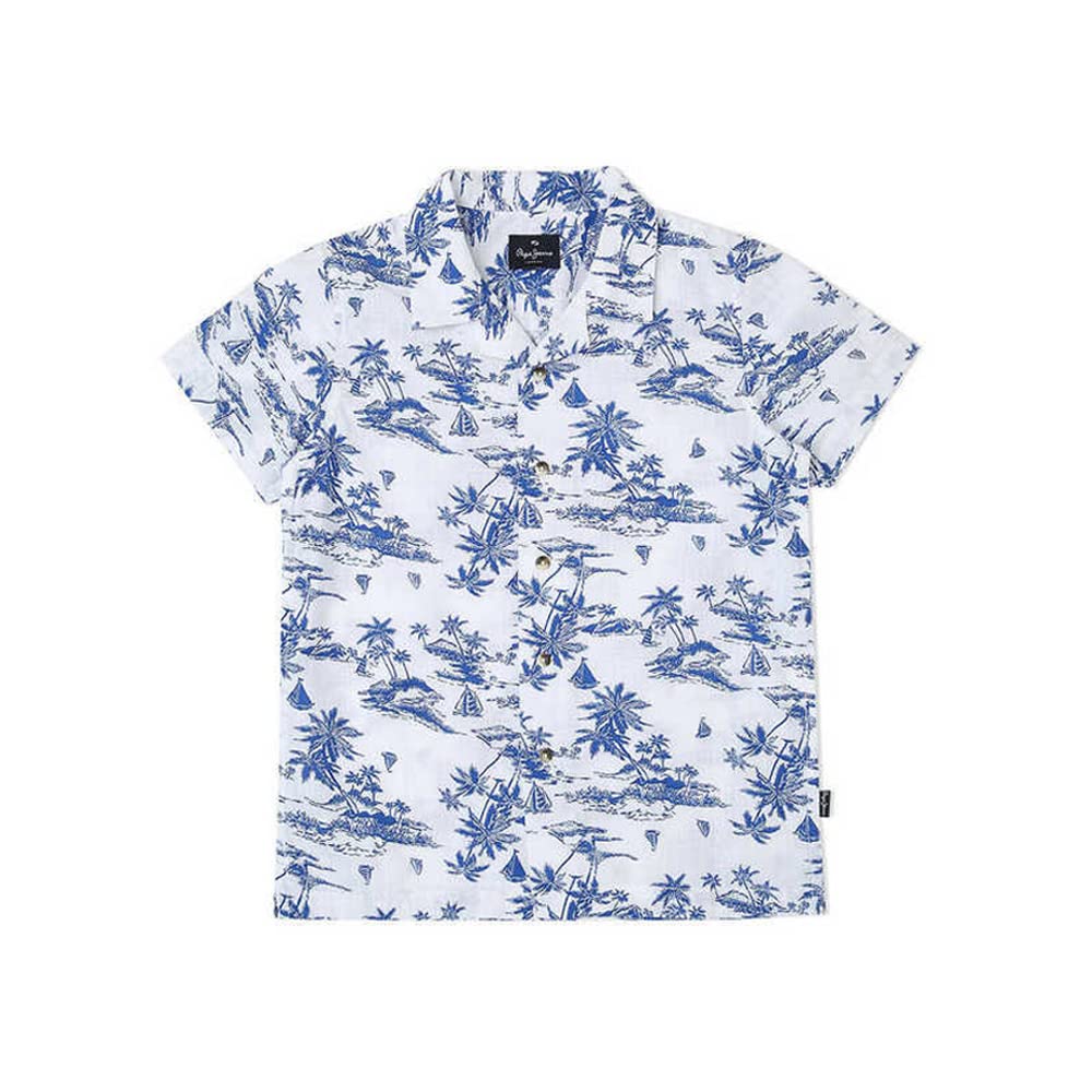 Pepe Jeans BoyS Regular Fit Shirt (Pb3024018008_White