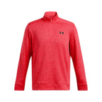 Under Armour Men's Armour Fleece Twist Quarter Zip, (713) Racer Red / / Black, X-Large