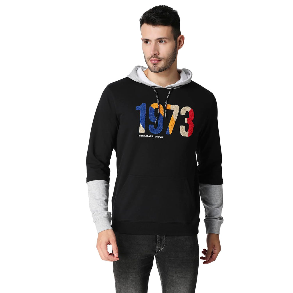 Pepe Jeans MenS Regular Fit Hooded Sweatshirt