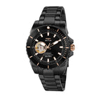 Sector 450 Automatico Stainless Steel Open Heart Black Dial Automatic R3223276002 100M Men's Watch