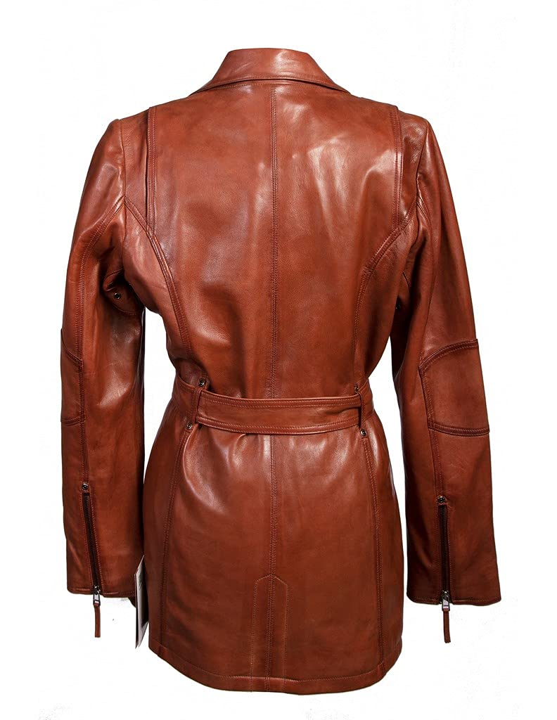 BELTED THIGH LENGTH COAT