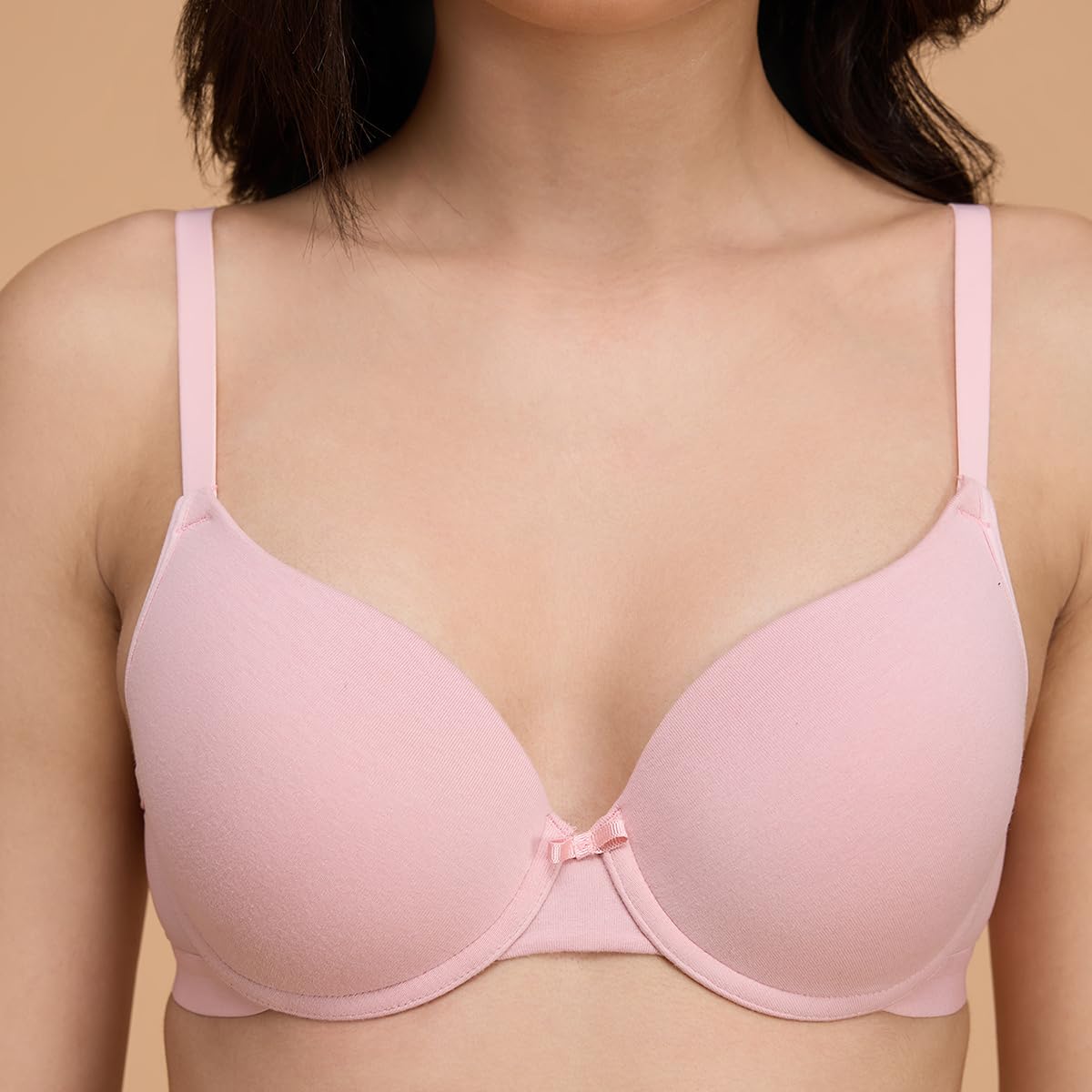 NYKD Encircled with Love Everyday Cotton Pushup Bra for Women, Wired, Full Coverage, Lightweight-Adjustable Straps Bra- Bra, NYB