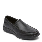 Rockport Mens Eberdon Slip-On Loafer- Black Leather/Flint-10.5 M