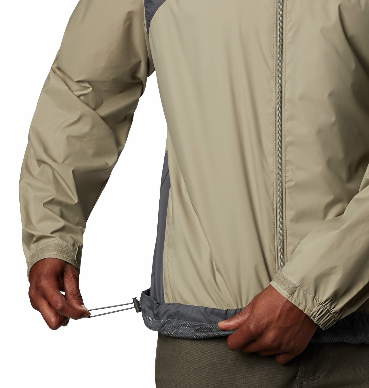 Columbia Men's Glennaker Lake Rain Jacket, Tusk/Grill, Medium