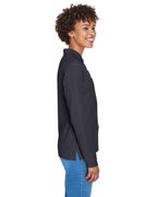 Ladies Pima Piqu Long-Sleeve Polo - BLAcK - S(D0102H7YRgT)