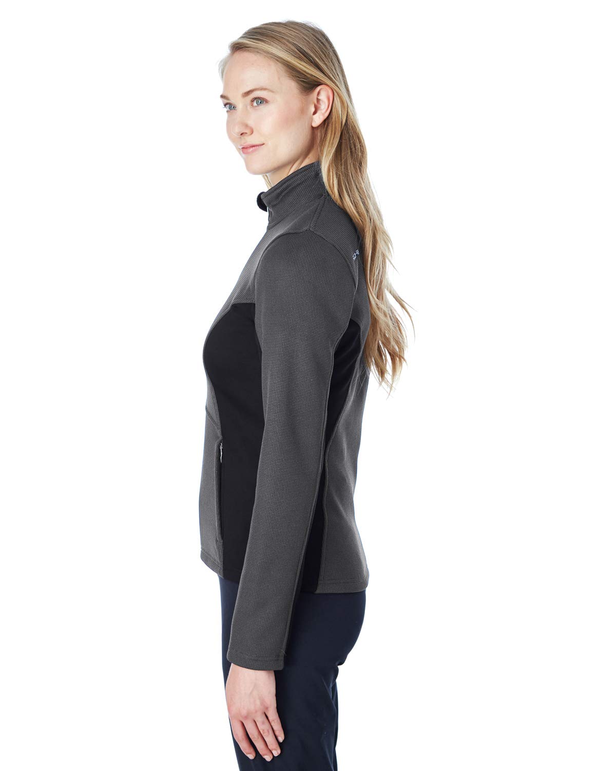 Ladies constant Full-Zip Sweater Fleece Jacket - BLAcK PLR RED - XS(D0102H7YK1T)