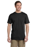 Mens Ringspun Fashion T-Shirt - BLAcK - S(D0102H7Z2MT)