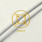 Women's Techno/Scuba Stretchy Office Pencil Skirt KSK43584 1139 Ivory M