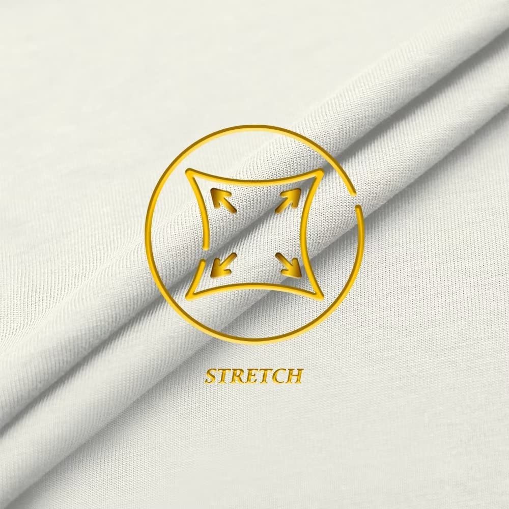 Women's Techno/Scuba Stretchy Office Pencil Skirt KSK43584 1139 Ivory M