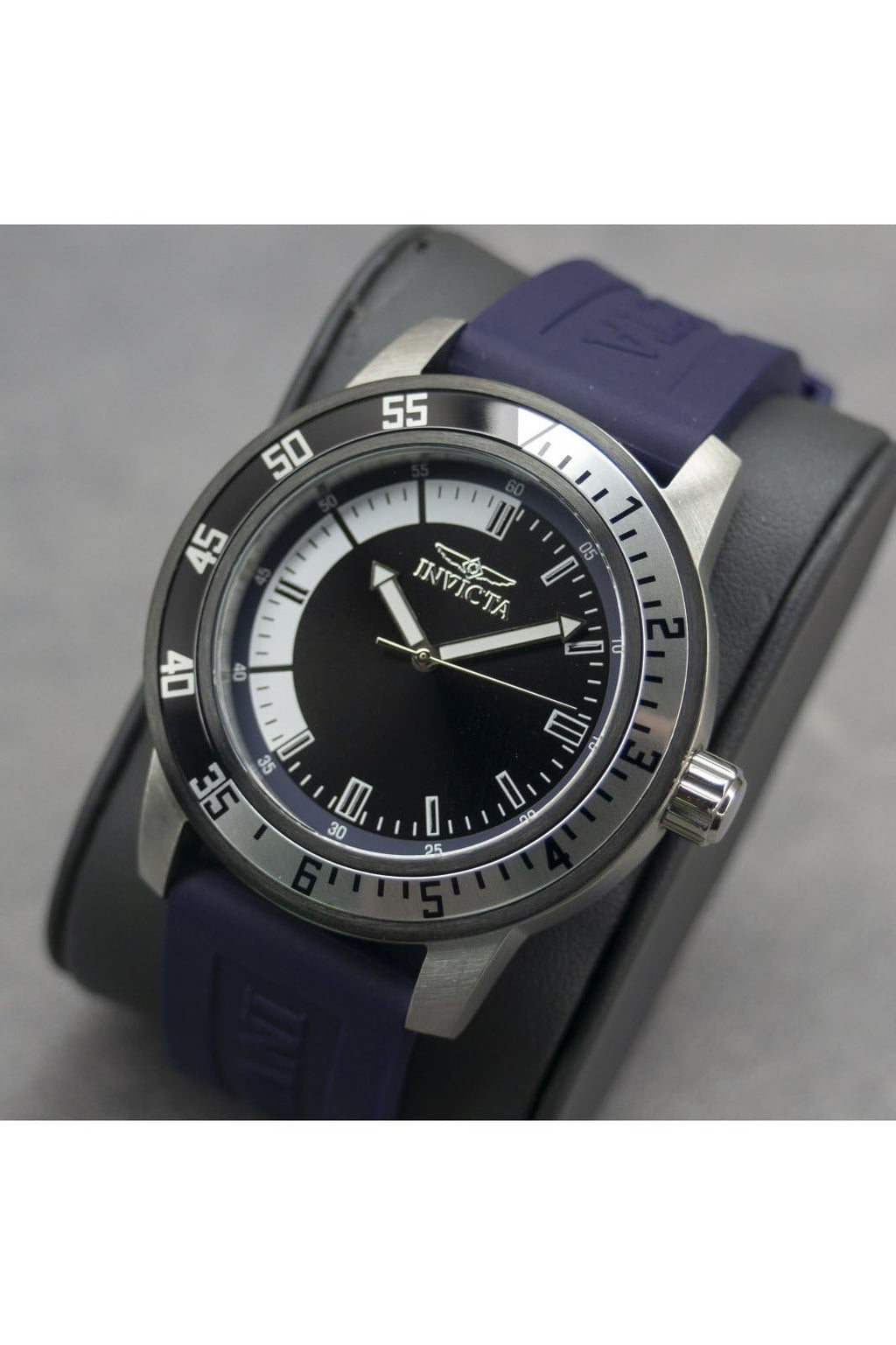 Invicta Men's Specialty 45mm Silicone Quartz Watch, Blue (Model: 34013)