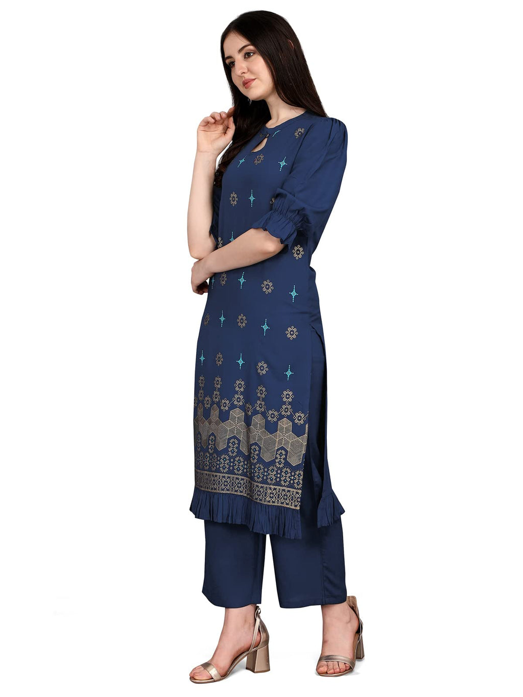 Sanisa Women'S Rayon Overall Kurta
