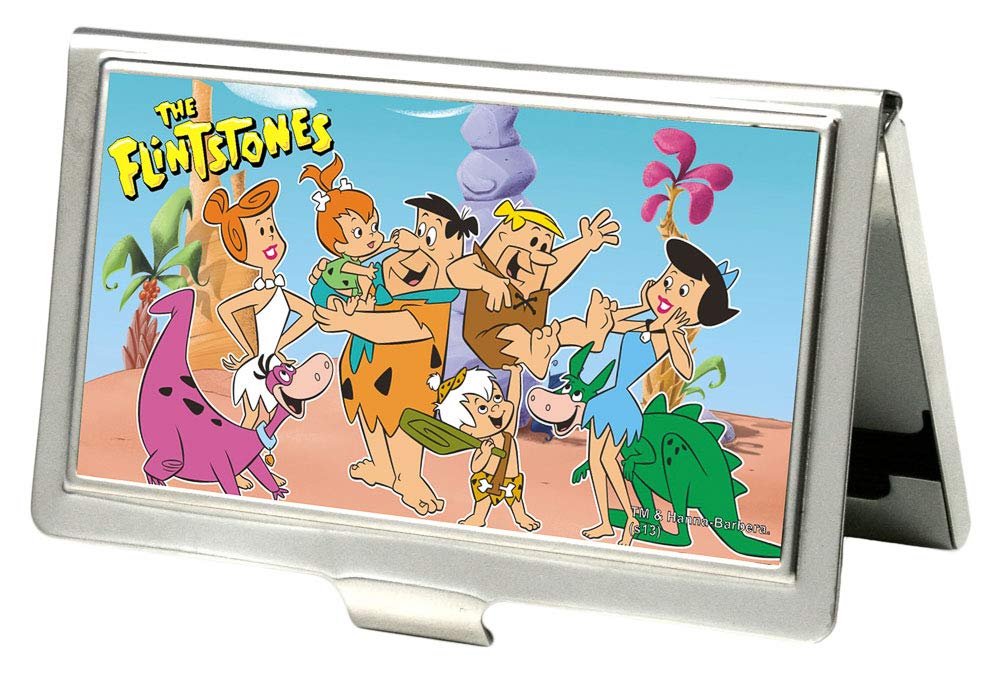 BuckleDown Business Card Holder  The Flintstones Group Pose  Small 3.72.5