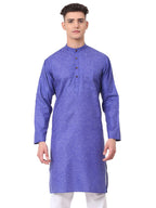 Jompers Mens Cotton Solid Regular Kurta