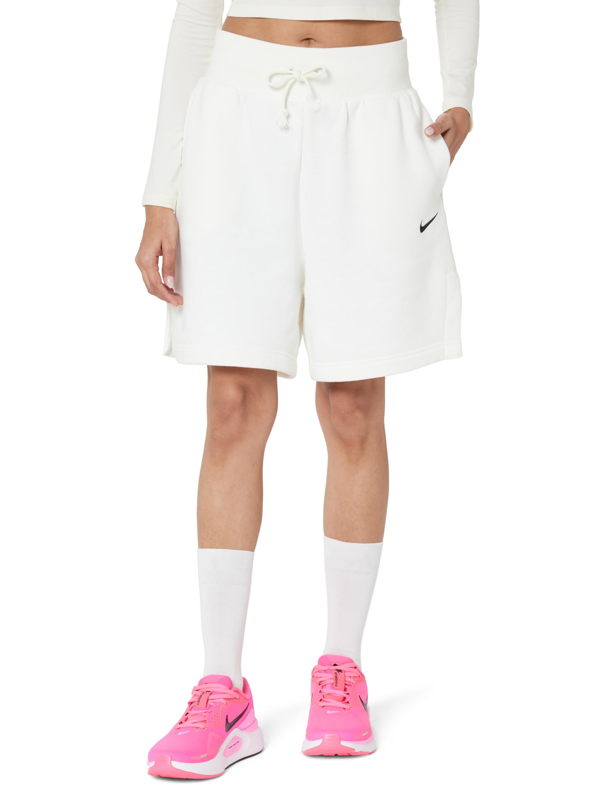 Nike Nsw Phnx Flc Hr Shrt Bllr Women Running Shorts