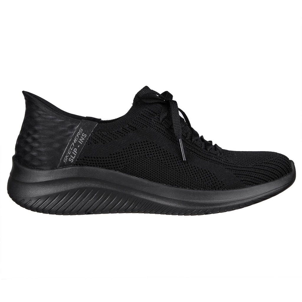 Skechers Sport Women's Women's Hands Free Slip-Ins Ultra Flex 3.0-Brilliant Path Sneaker, Black/Black, 9