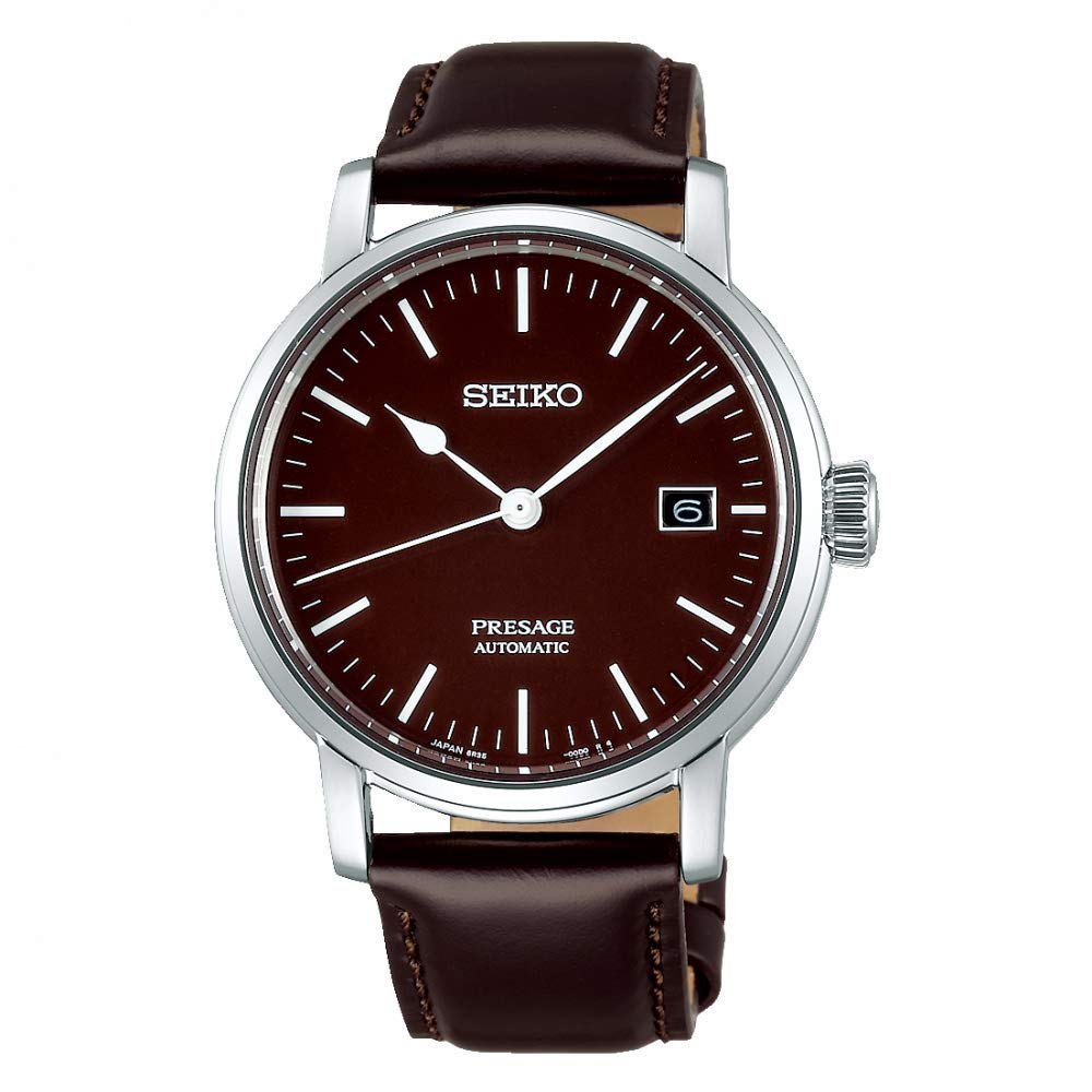 Seiko Presage Riki Watanabe Automatic Brown Enamel SPB115 SPB115J1 SPB115J Japan Made 100M Men's Watch