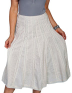 EYELET SKIRT W/CROCHET VENTS