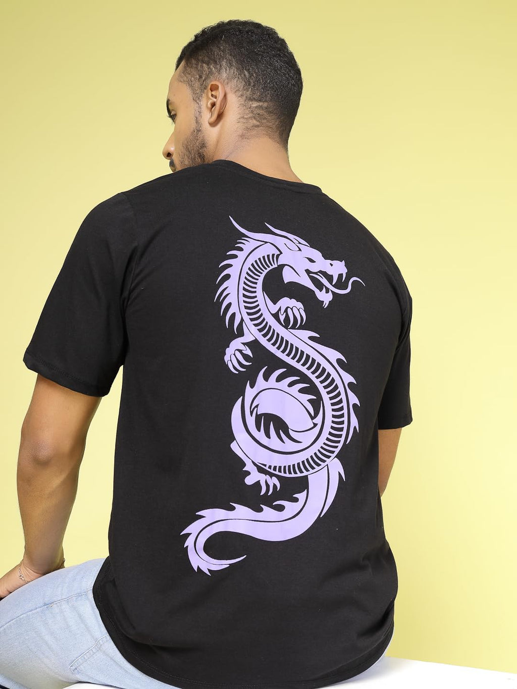 Rigo Printed Oversized T-Shirts for Men | Drop Shoulder T-Shirt for Men