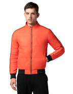 FYLTR Mens Lightweight Winter Puffer Jacket with Contrast Piping Detail - Stand Collar | Full Zipper | Side Pockets | Ribbed He