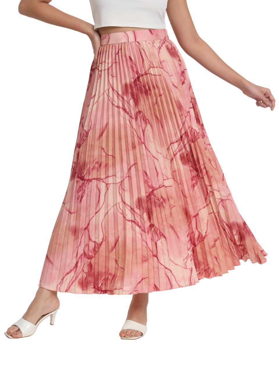 Kzully Crepe WomenS Maxi Skirts Maroon