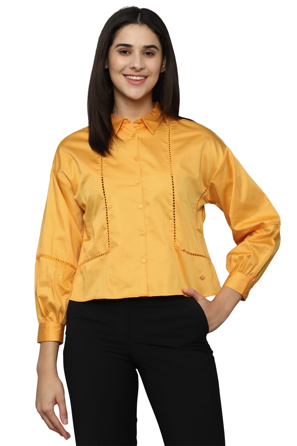Allen Solly Women Solid Casual Full Sleeve Shirt