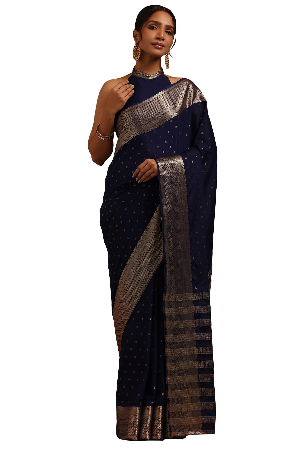 Soch Women Georgette Zari Woven Saree