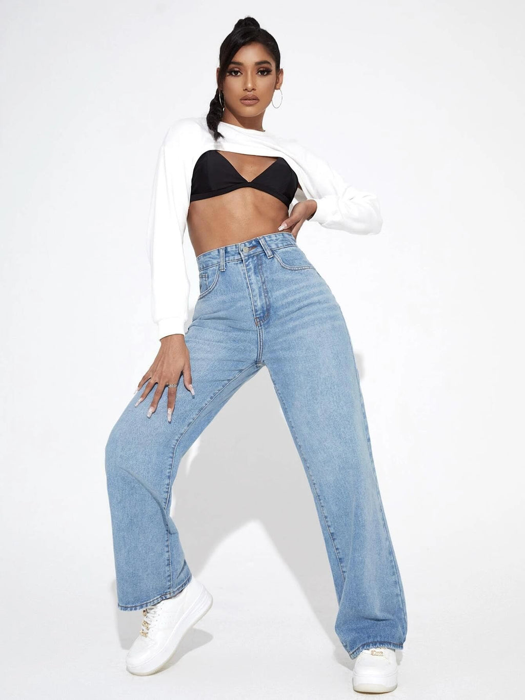 GRECIILOOKS Women Denim Modern Regular Fit Jeans