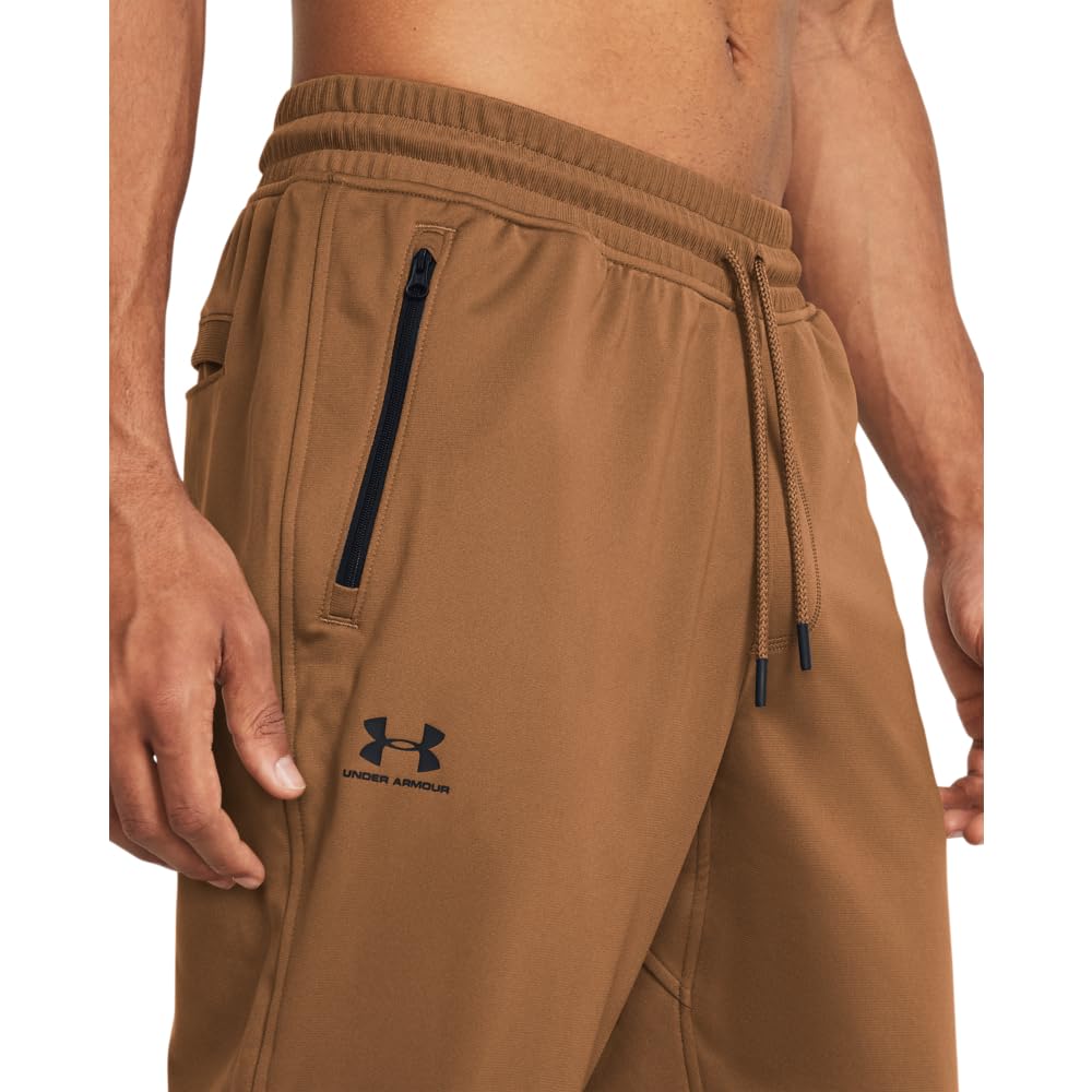 Under Armour Men's Sportstyle Tricot Joggers, (253) Tundra / / Black, Medium