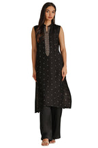 Soch Women Viscose Blend Embroidered Kurta with Zari
