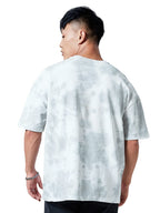 The Souled Store Men Official Batman: Bat Signal Tie Dye Grey Printed Oversized T-Shirts Oversized T-Shirts Fashionable Trendy G