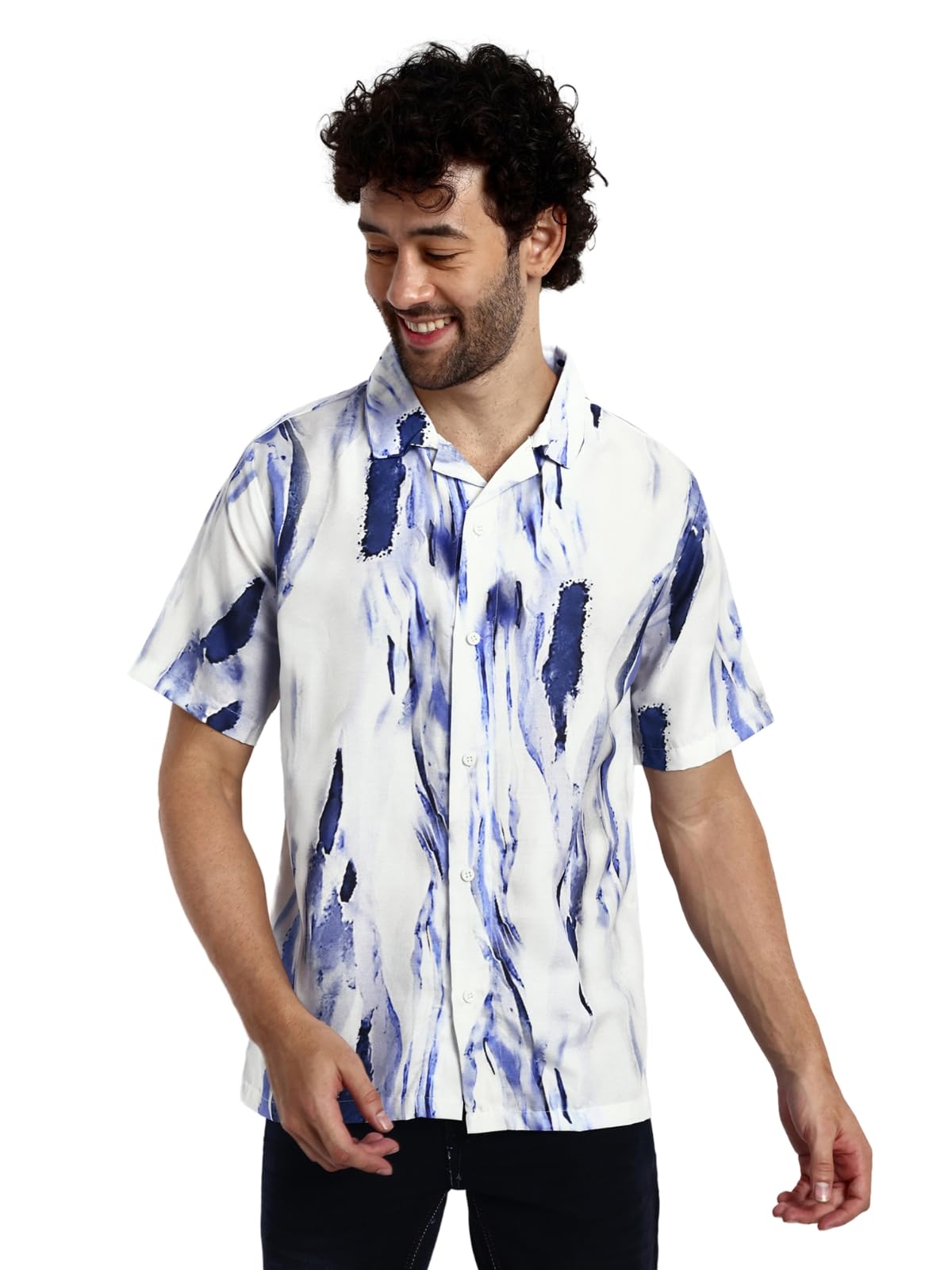 Leriya Fashion MenS Shirts || Printed Rayon Fancy Shirts For Boys || Cool Shirts || Daily, Beach Wear, Festive Shirt For Men ||