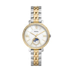 Fossil Women's Jacqueline Quartz Stainless Steel Multifunction Moonphase Watch, Color: Gold/Silver (Model: ES5166)