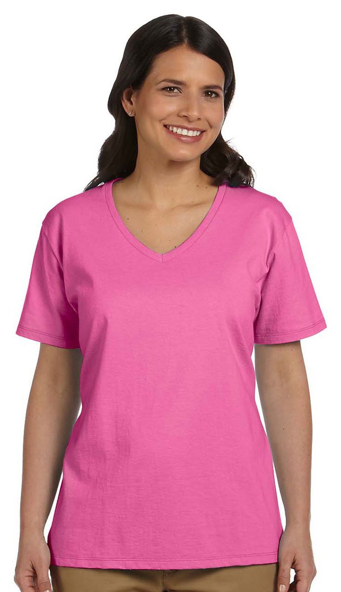 Ladies Essential-T V-Neck T-Shirt - BLAcK - S(D0102HI3ZDg)