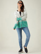 Modeve Women Embroidered Sea Green Ethnic Sweater For Winter||Winterwear||