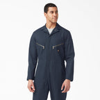 Dickies Men's 7 1/2 Ounce Twill Deluxe Long Sleeve Coverall, Dark Navy, X-Large/X-Tall